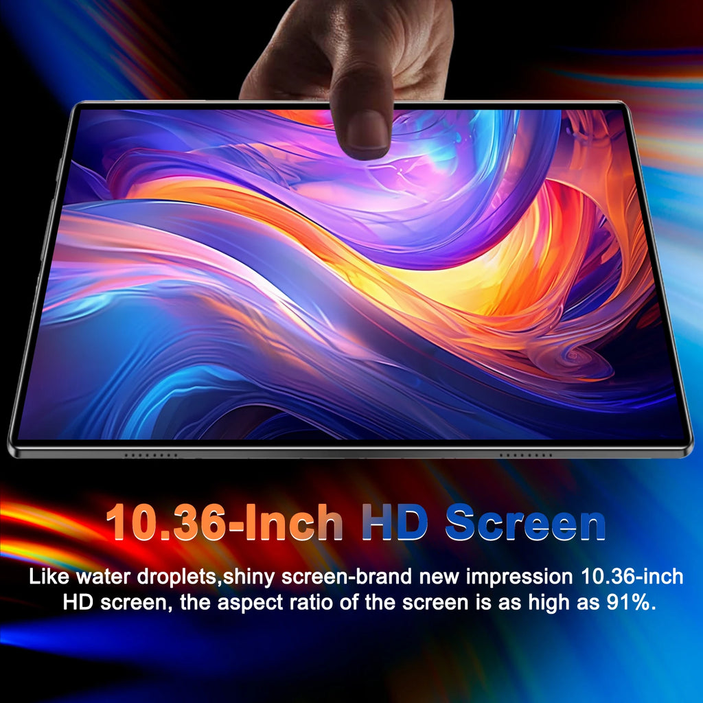 Nouvelle tablette Android 13.0 5G 2026, 14 cœurs, 20000 mAh, écran HD 10,36 pouces, caméra 16MP + 32MP, 16 Go de RAM + 1 To de ROM, double SIM, Bluetooth, GPS, WPS Office, Type-C