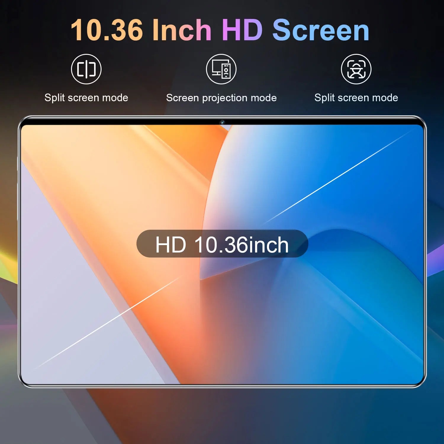 Nouvelle tablette mondiale 5G 2026 de 10,36 pouces, Android 13, 16 Go, 1 To, 20000 mAh, 4K HD, Wi-Fi 5G, Bluetooth, WPS