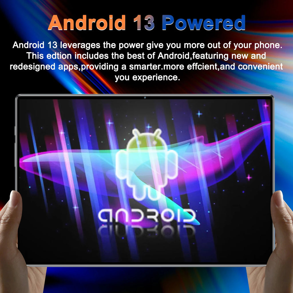 Nouvelle tablette Android 13.0 5G 2026, 14 cœurs, 20000 mAh, écran HD 10,36 pouces, caméra 16MP + 32MP, 16 Go de RAM + 1 To de ROM, double SIM, Bluetooth, GPS, WPS Office, Type-C