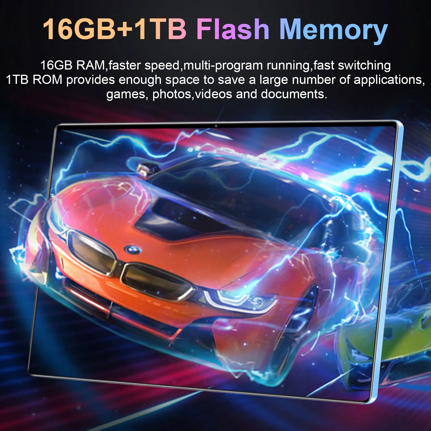Nouvelle tablette mondiale 5G 2026 de 10,36 pouces, Android 13, 16 Go, 1 To, 20000 mAh, 4K HD, Wi-Fi 5G, Bluetooth, WPS