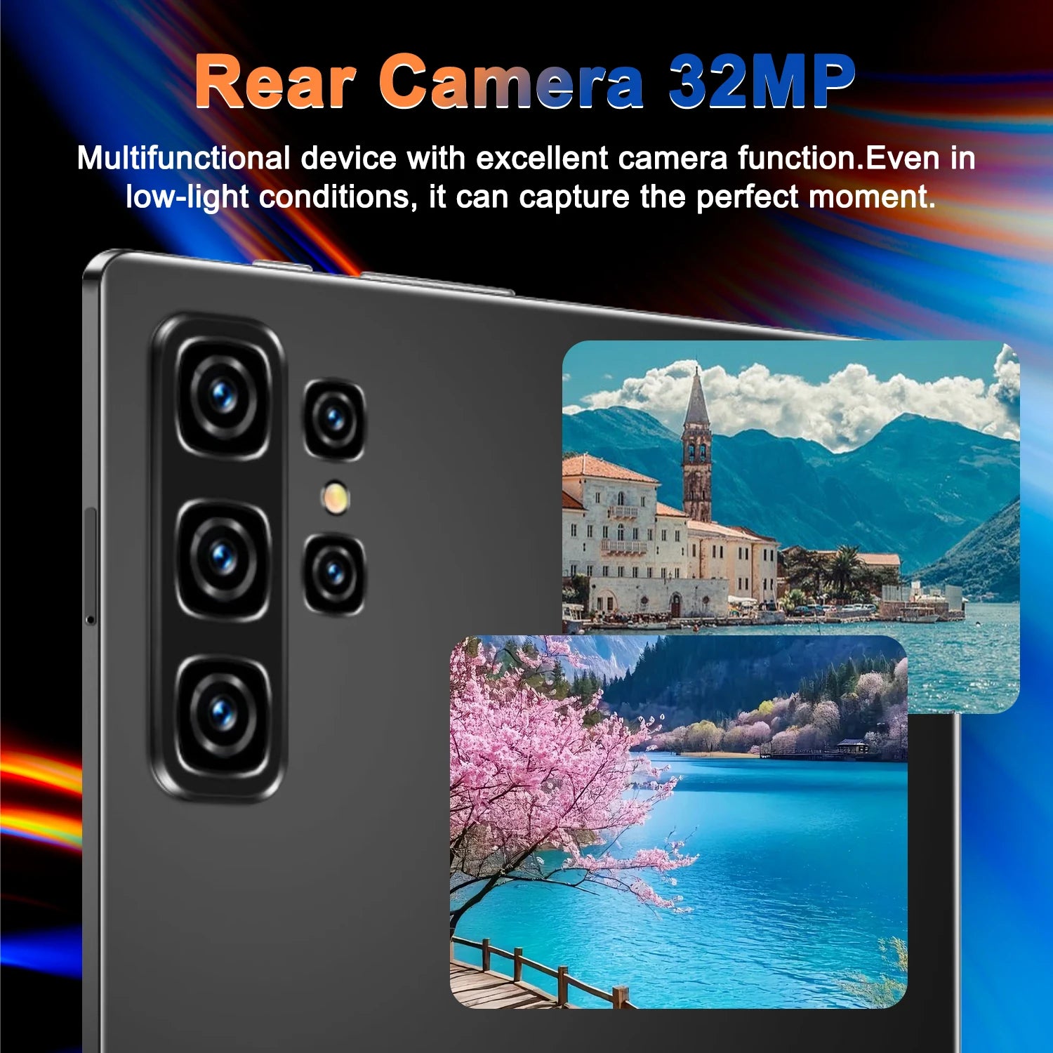 Nouvelle tablette Android 13.0 5G 2026, 14 cœurs, 20000 mAh, écran HD 10,36 pouces, caméra 16MP + 32MP, 16 Go de RAM + 1 To de ROM, double SIM, Bluetooth, GPS, WPS Office, Type-C
