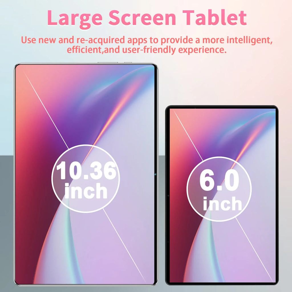 Tablette Android 13 20000mAh, nouvelle version mondiale, 10,36 pouces, 16 Go, 1 To, 14 cœurs, 4K HD, 5G WIFI, Bluetooth