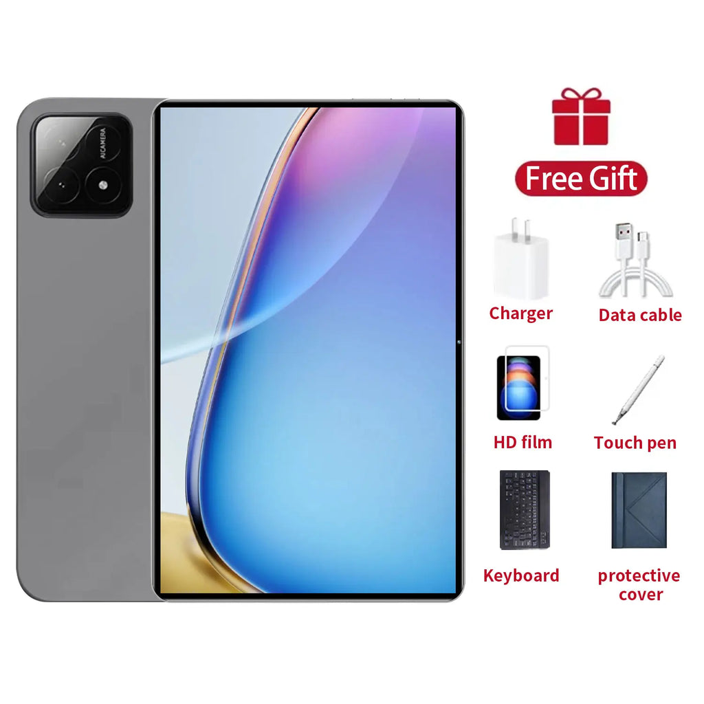 Nouvelle tablette mondiale 5G 2026 de 10,36 pouces, Android 13, 16 Go, 1 To, 20000 mAh, 4K HD, Wi-Fi 5G, Bluetooth, WPS
