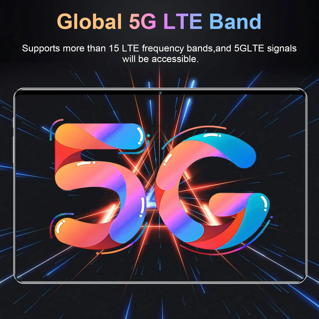 Nouvelle tablette mondiale 5G 2026 de 10,36 pouces, Android 13, 16 Go, 1 To, 20000 mAh, 4K HD, Wi-Fi 5G, Bluetooth, WPS