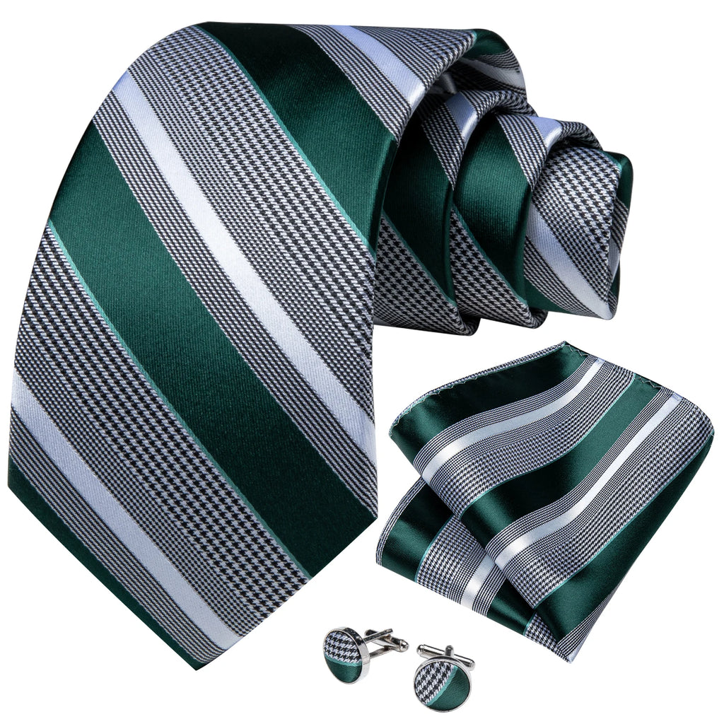 Free Shipping Men's Tie Classic Wedding Necktie and Pocket Square Cufflinks Set Paisley
