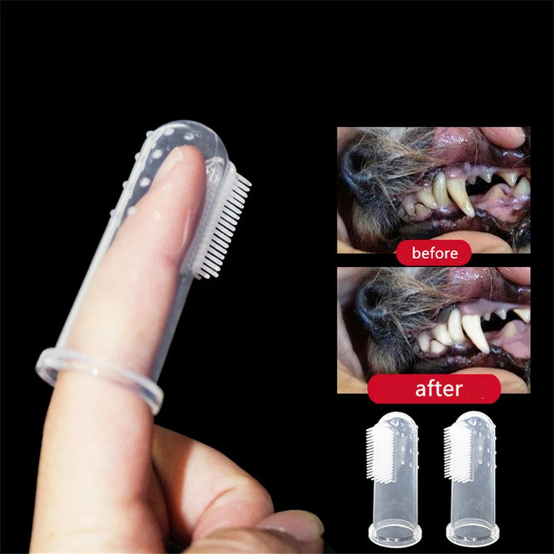 Brosse à dents Super douce pour animaux de compagnie, brosse pour chien en peluche, mauvaise haleine, tartre, outil de nettoyage pour chien et chat, fournitures pour animaux de compagnie