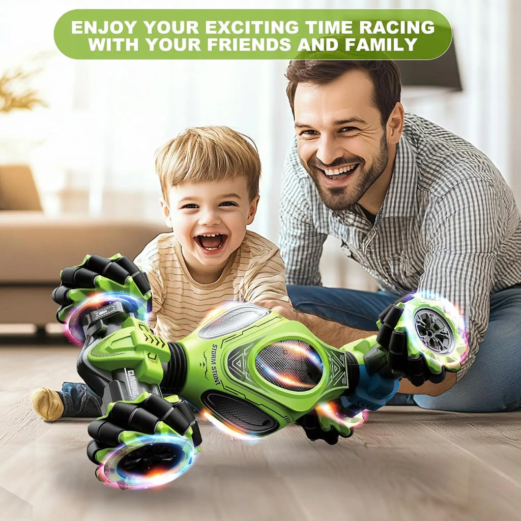 LOCAL STOCK HOSHI 1611 MAX 1/12 Scale 4WD Twist Vehicle Watch Control 13CH RC Stunt Car 2XBATTERY sensor control Christmas gift