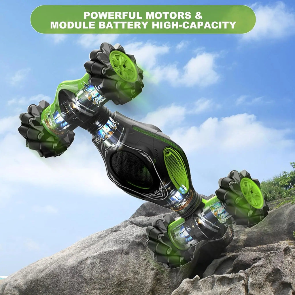 LOCAL STOCK HOSHI 1611 MAX 1/12 Scale 4WD Twist Vehicle Watch Control 13CH RC Stunt Car 2XBATTERY sensor control Christmas gift