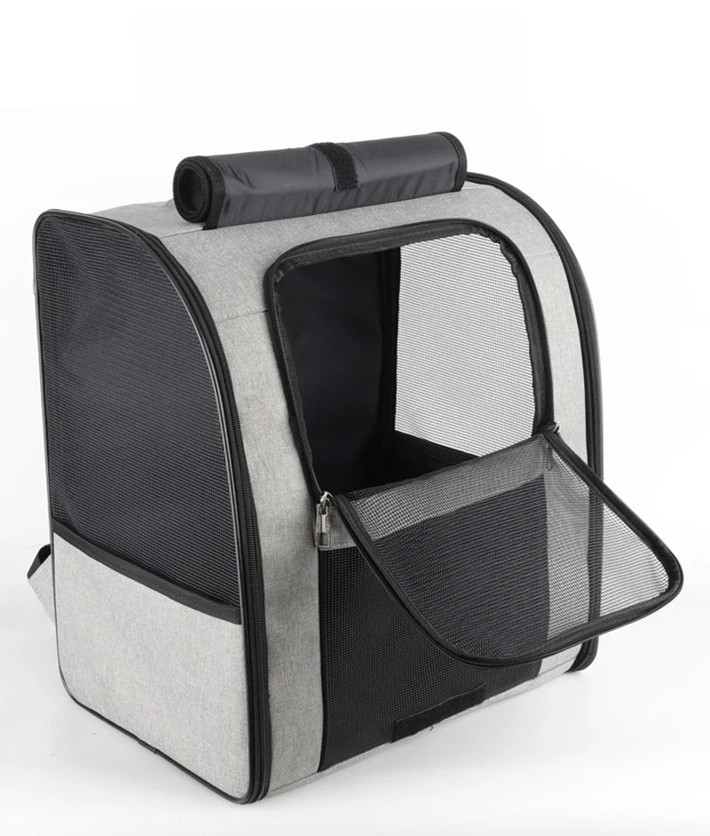 Sacs à dos pour animaux de compagnie, sac à bandoulière respirant pour l'extérieur, pour petits chiens et chats, sac à dos pliable de voyage Portable, fournitures pour animaux de compagnie