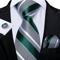 Free Shipping Men's Tie Classic Wedding Necktie and Pocket Square Cufflinks Set Paisley