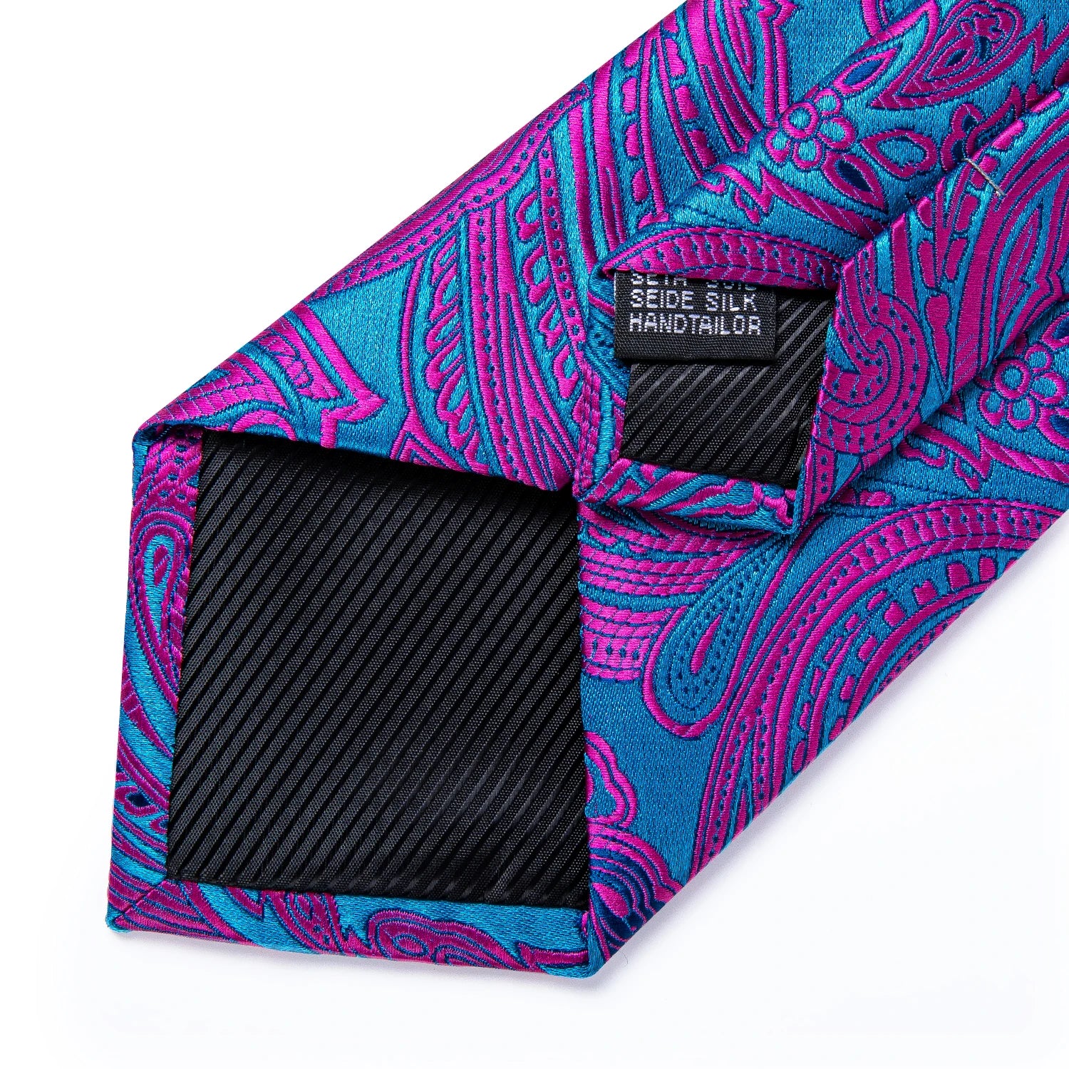 US Men's Tie Classic Wedding Necktie and Pocket Square Cufflinks Set Famous Brand Tie Purple