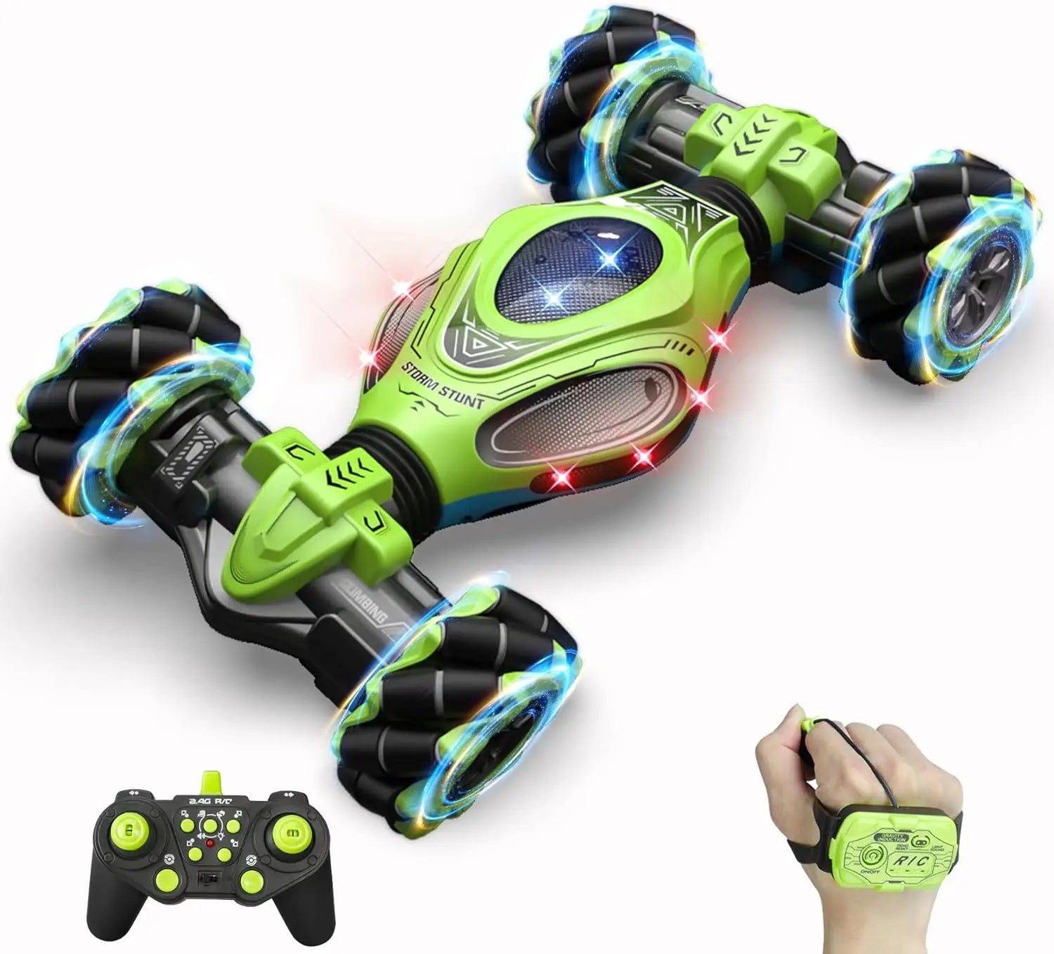 LOCAL STOCK HOSHI 1611 MAX 1/12 Scale 4WD Twist Vehicle Watch Control 13CH RC Stunt Car 2XBATTERY sensor control Christmas gift