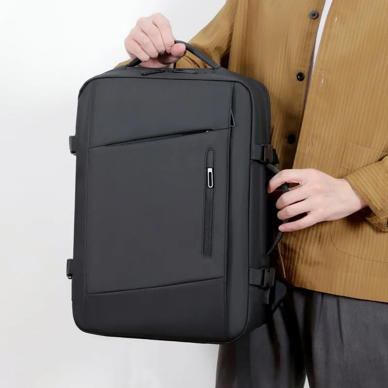 YCH Custom Logo Stock Cheap Large Capacity Anti-Theft Vacuum Compression Waterproof Bag Travel Business Laptop Backpack With USB