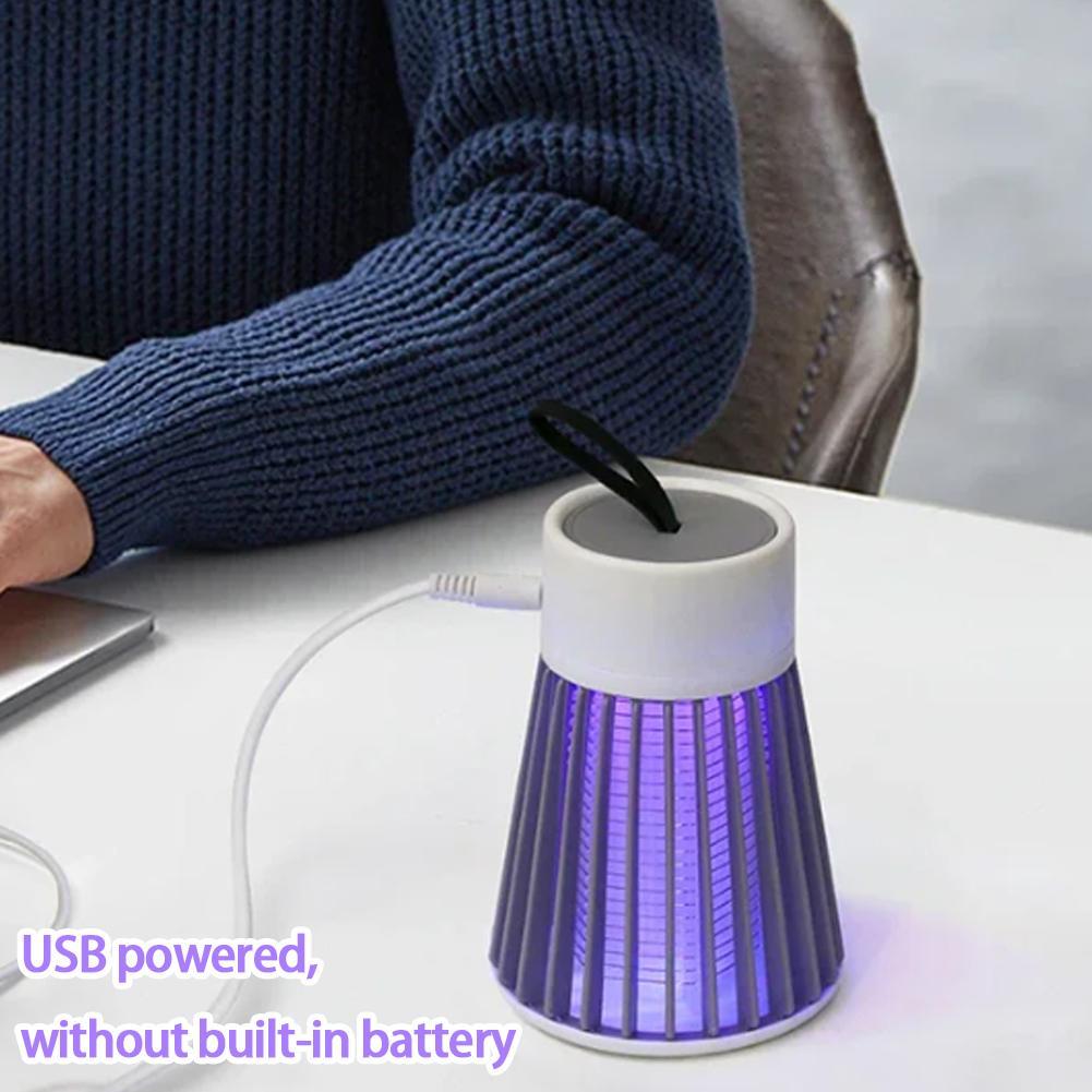 Lampe anti-moustiques à choc électrique, lumière UV USB, piège anti-moustiques pour chambre à coucher, Camping en plein air, tue les mites, les guêpes et les moucherons