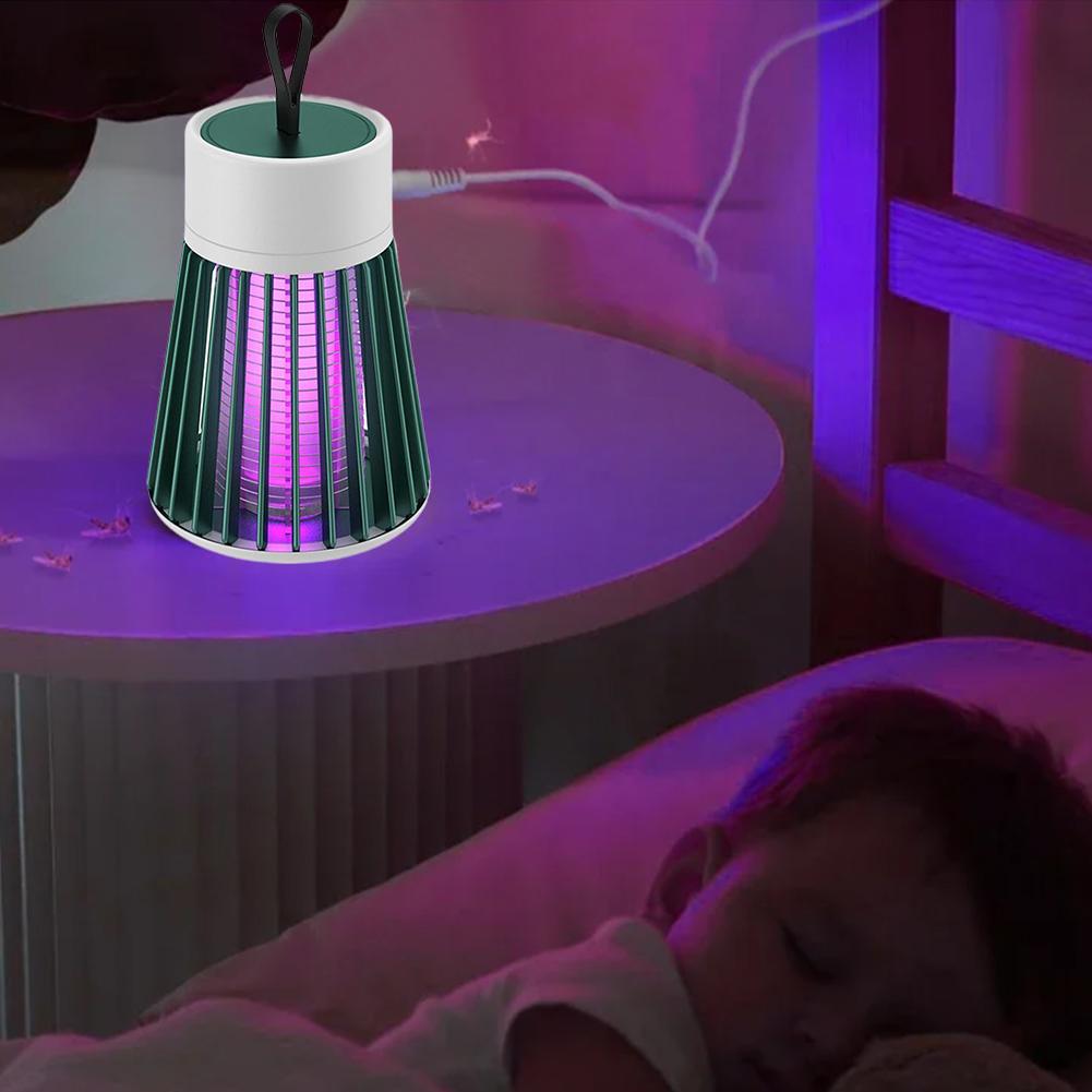 Lampe anti-moustiques à choc électrique, lumière UV USB, piège anti-moustiques pour chambre à coucher, Camping en plein air, tue les mites, les guêpes et les moucherons