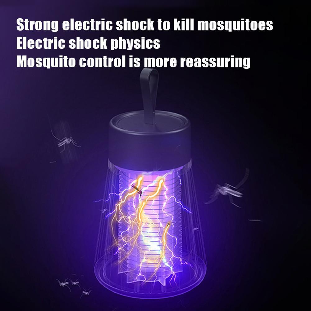 Lampe anti-moustiques à choc électrique, lumière UV USB, piège anti-moustiques pour chambre à coucher, Camping en plein air, tue les mites, les guêpes et les moucherons