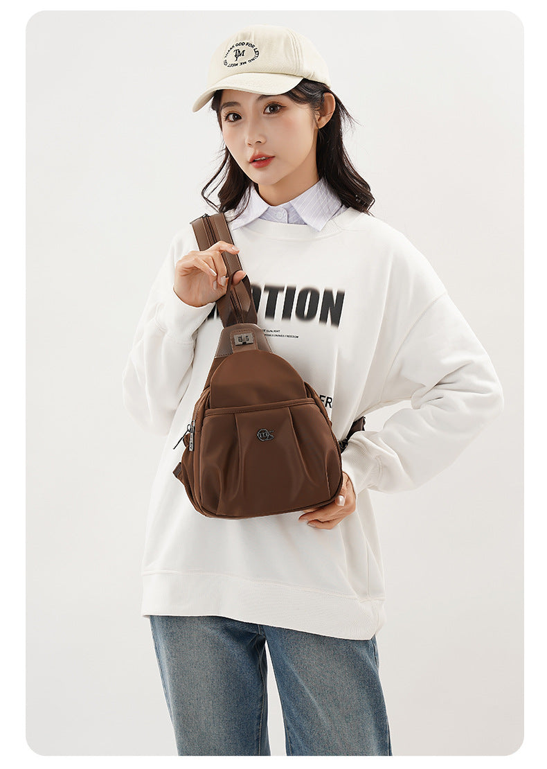Outdoor Travel Backpack Women's New Chest Bag Lightweight Commuting Crossbody Bag Sports Mountain Climbing Multifunctional Small Backpack