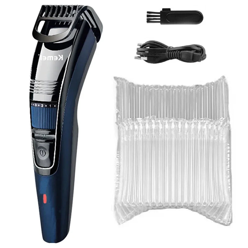 Kemei 0.5-10mm réglable barbe tondeuse à cheveux pour hommes Rechargeable moustache Stubble tondeuse à cheveux visage Machine de coupe de cheveux