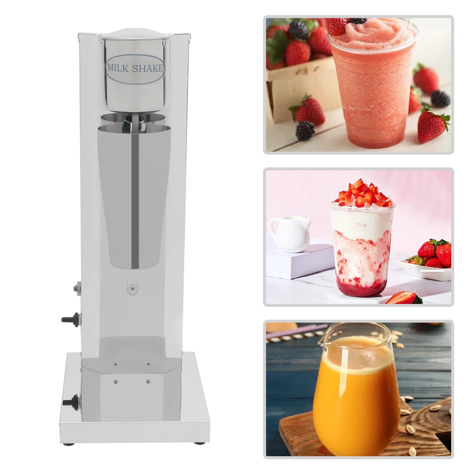 Machine à Milk-Shake commerciale 180W 650ML, en acier inoxydable, mélangeur de crème de lait 18000 tr/min