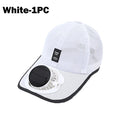Casquette de baseball respirante avec ventilateur solaire rechargeable par USB, anti-UV, pour la randonnée, la pêche, les sports de plein air, cadeau pour la fête des pères