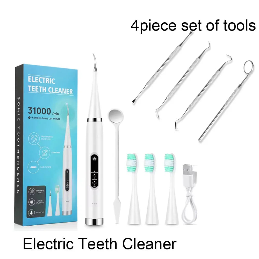 Nettoyeur de dents électrique, détartreur dentaire, étanche, soins buccaux, spatule de Plaque, élimine le tartre, grattoir dentaire, Instrument dentaire