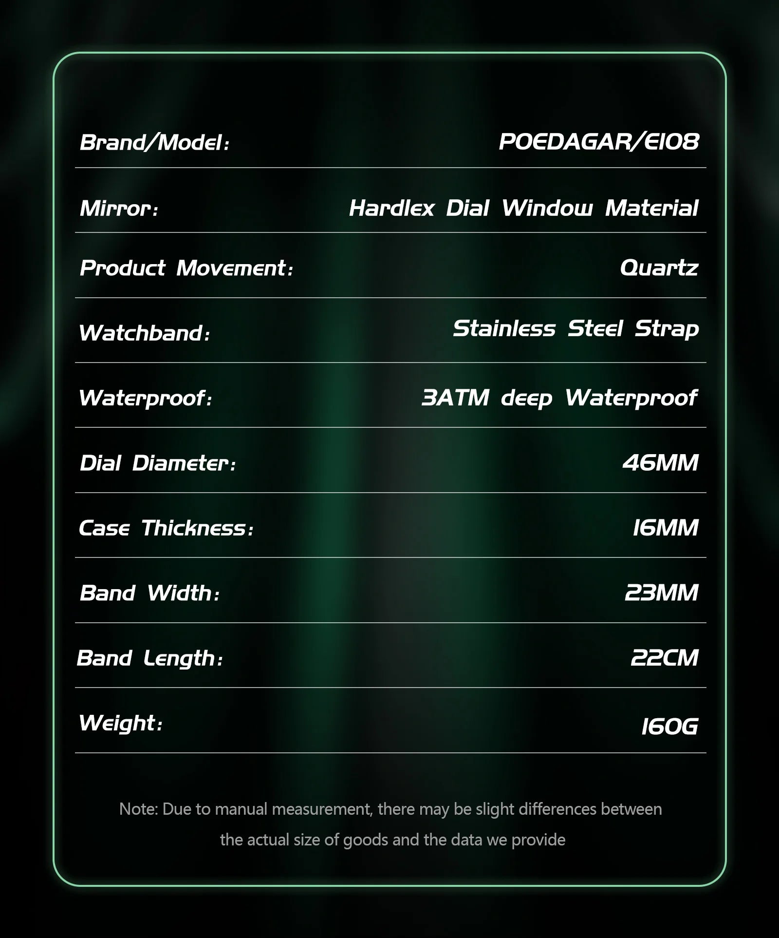 Montre-bracelet homme POEDAGAR, étanche, électronique, LED, affichage double heure, numérique, acier inoxydable, montre à quartz pour homme, Reloj