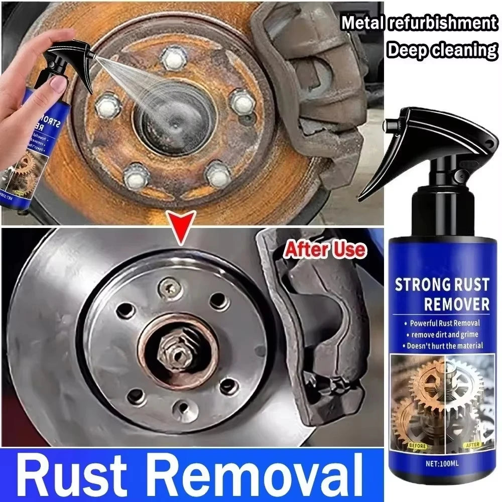 Spray décapant de rouille automobile pour voitures, nettoie rapidement le métal et le fer, spray décapant de rouille pour tuyaux d'échappement, agent de décapage des taches