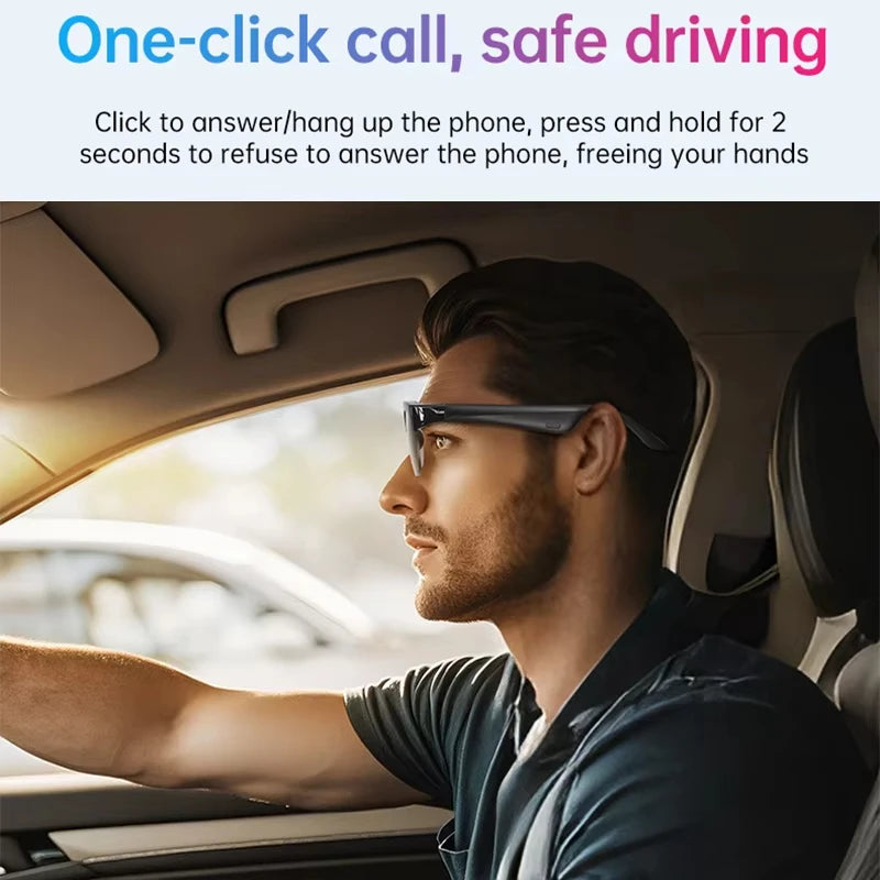 Lunettes Intelligentes Lenovo 2026 : Nouvelle Traduction IA, Conversation Bluetooth, Enregistrement, Écoute Musicale – Lunettes de Soleil Intelligentes pour Hommes et Femmes