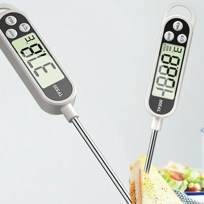 Thermomètre de cuisine pour la cuisson, outil de mesure de la température numérique pour la viande, thermomètre alimentaire électronique, écran LCD, nourriture