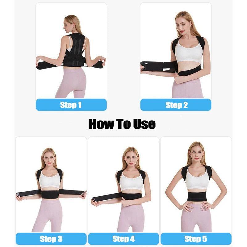 Correcteur de Posture du dos, ceinture correctrice Anti-chameau, ceinture correctrice de Posture assise, orthopédique réglable, nouveau