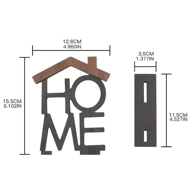 Ornement créatif en bois pour la maison, salon, Table basse, armoire, bureau, petite décoration en forme de maison, pendaison de crémaillère, cadeau d'anniversaire