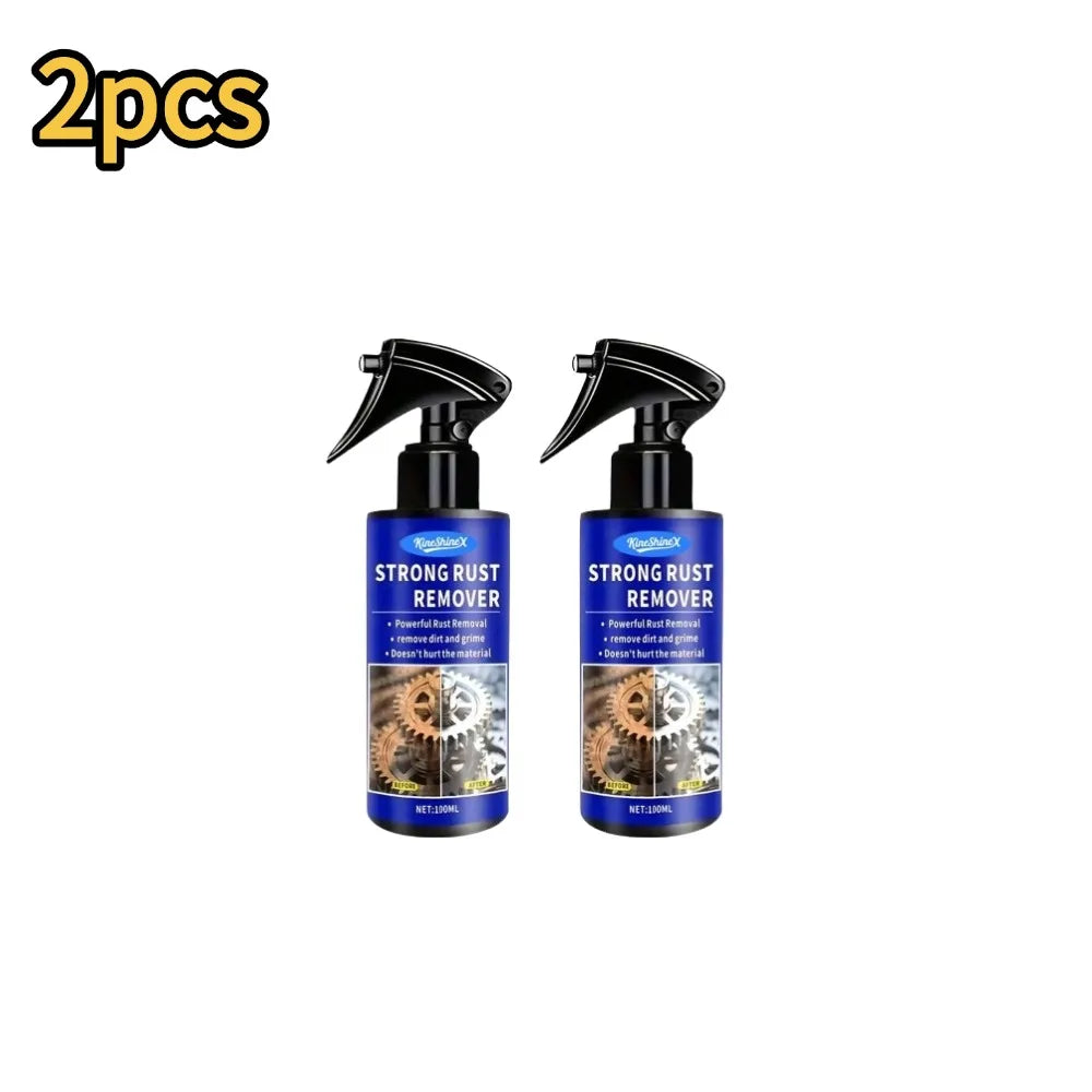 Décapant de Rouille pour Voiture, Spray Dégrippant Rapide pour Tuyaux d'Échappement, Entretien des Jantes de Voiture, Nettoyant pour Métal et Agent Anti-Taches de Poussière de Fer