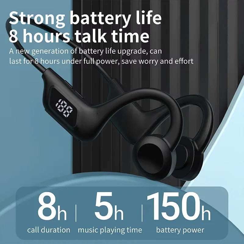 Écouteurs sans fil à Conduction osseuse, oreillettes de Sport, de natation, compatibles Bluetooth, mains libres, avec micro, pour la course à pied, X7