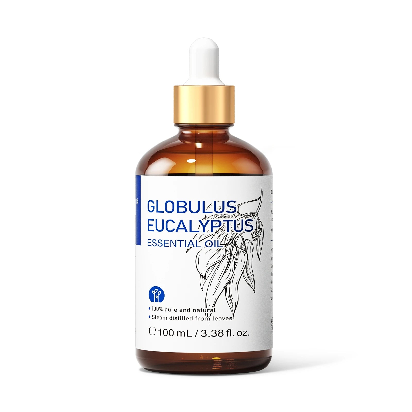 HIQILI Huile essentielle d'eucalyptus 100 ml, huile essentielle d'eucalyptus pour humidificateur et aromathérapie, 100 % naturelle, parfum d'ambiance pour la maison