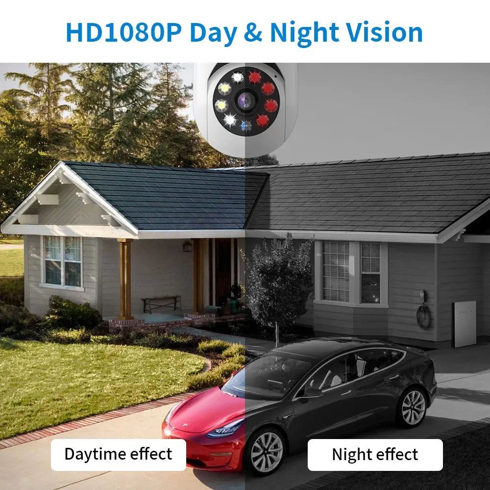 Caméra de Surveillance couleur Vision nocturne moniteur de sécurité automatique suivi humain Zoom intérieur Wifi Miini caméra IP