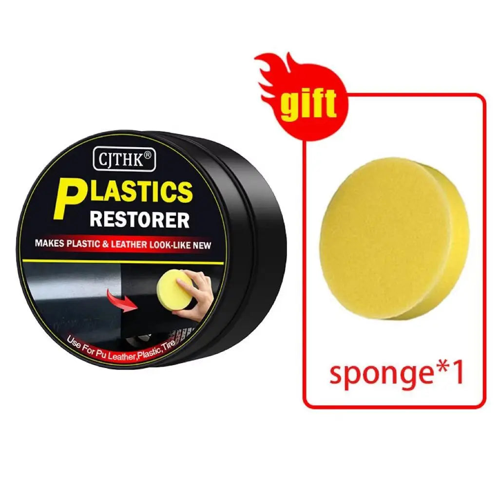 Restaurateur de plastique de voiture retour au noir brillant, produits de nettoyage de voiture, restauration du cuir et du plastique, rénovateur de revêtement de polissage et de réparation automobile