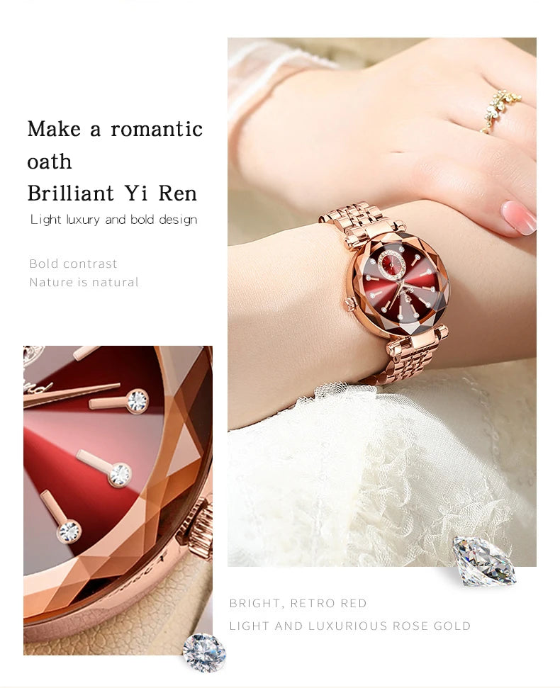 BINBOND nouvelle mode montre élégante de luxe Quartz femmes montres étanche lumineux Date coeur de l'océan conception mme montre-bracelet