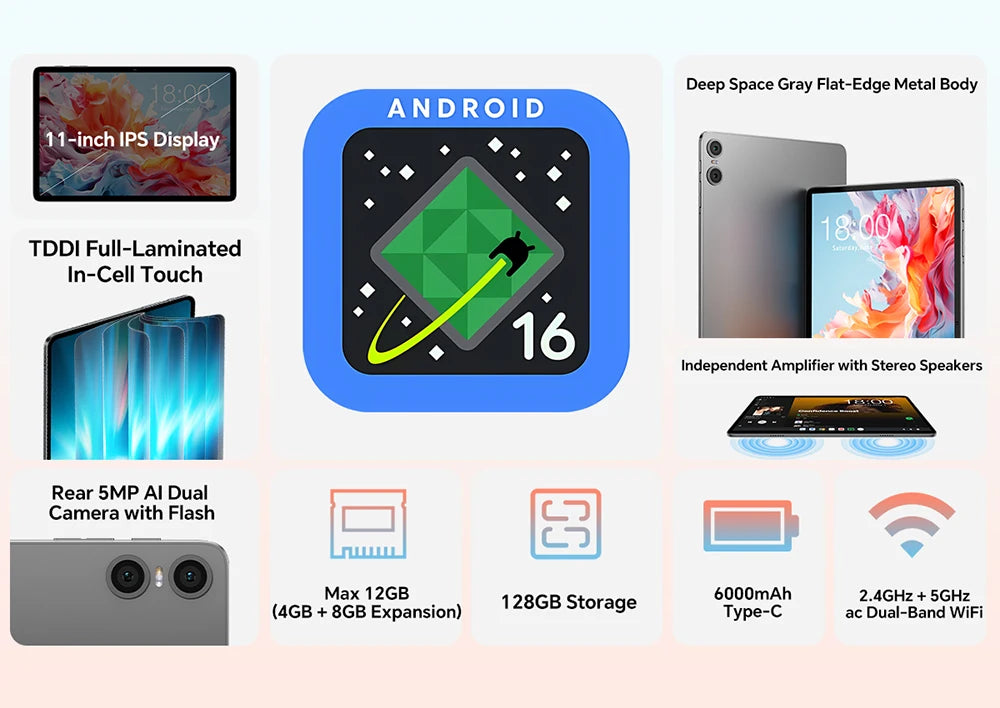 Étui pour tablette Teclast P30T Android 16