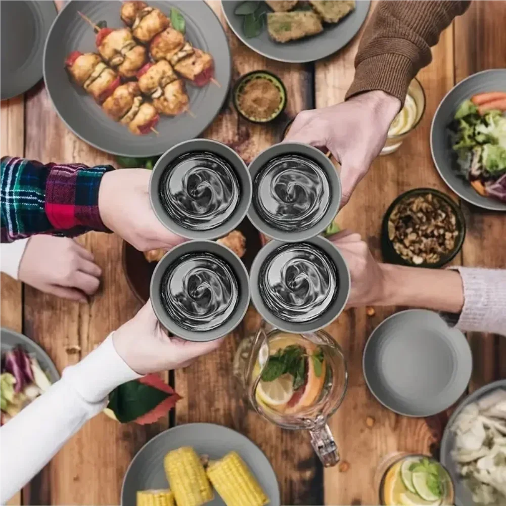 Nouveau 16 pièces/ensemble d'assiettes à repas Non fragiles, plats en paille de blé, ensemble de vaisselle, lave-vaisselle à micro-ondes, vaisselle sûre et réutilisable