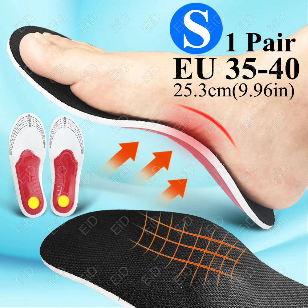 Semelles orthopédiques en gel de qualité supérieure unisexe, pied plat 4WD, semelle de santé pour chaussures, insertion de coussin de soutien de la voûte plantaire pour fasciite plantaire