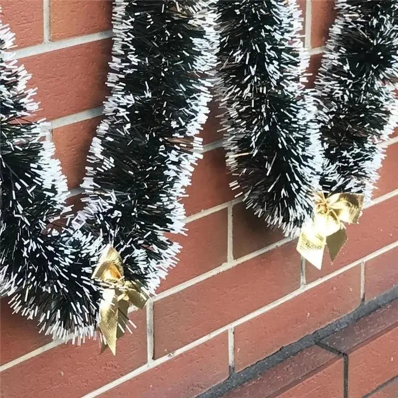 Guirlande de ruban pour décoration de réveillon de noël, 2M, hauts de Bar, arbre de noël, ornements de cuisine, accessoire de décoration pour fête de mariage et noël