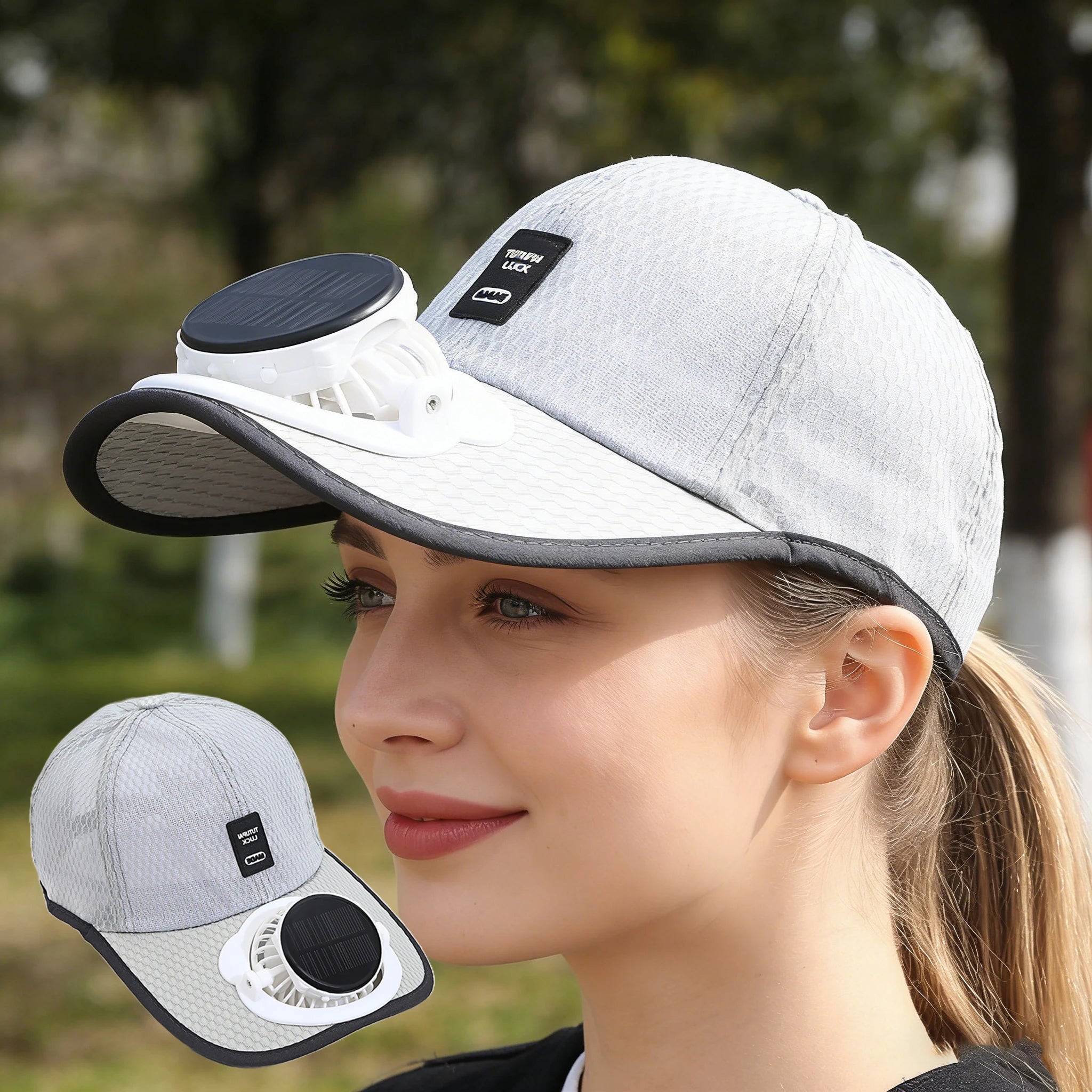 Casquette de baseball à énergie solaire - Chapeau d'été respirant en maille anti-UV pour hommes et femmes, idéal pour les activités de plein air