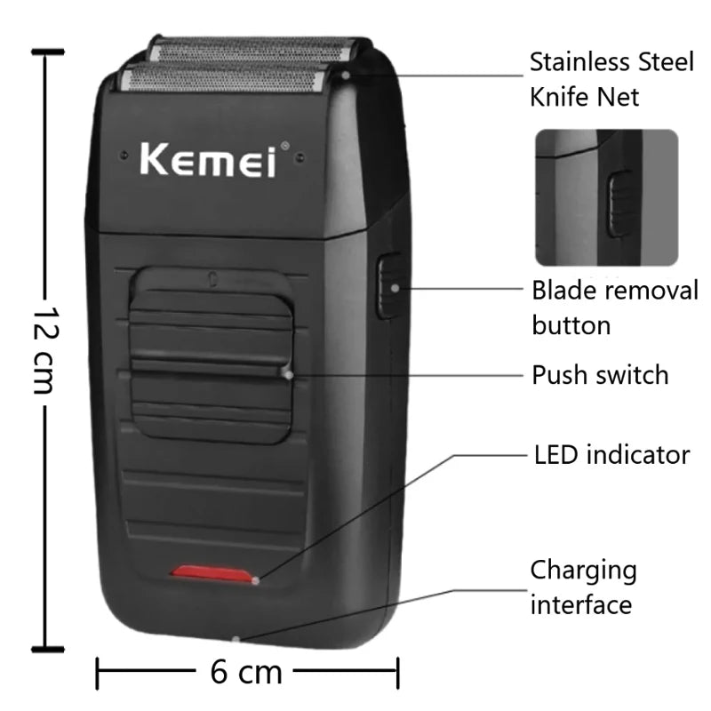 Kemei KM-2296 KM-2299 KM-1102 Kit de tondeuse à cheveux rasoir électrique pour hommes tondeuse à cheveux Machine de coupe de cheveux professionnelle