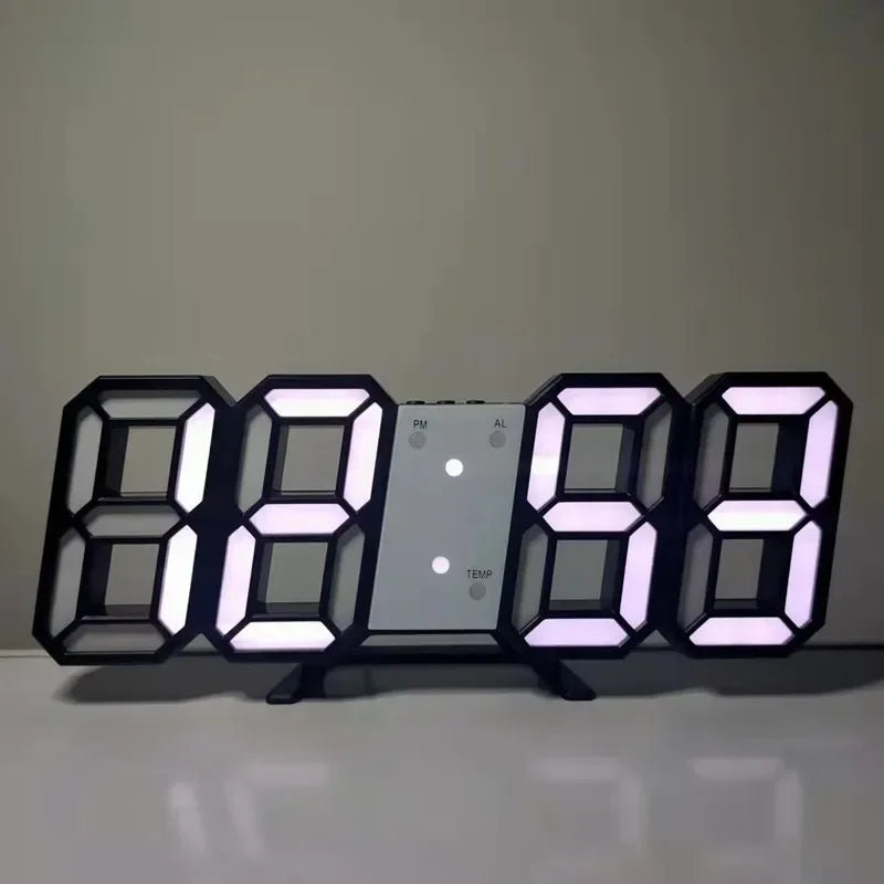Décoration numérique pour chambre à coucher, montres de bureau, horloge murale Led, alarme de salon, maison moderne et décoration, décor de Table électronique