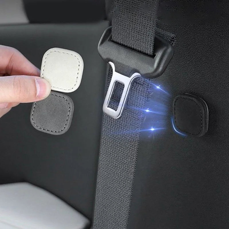 Clips de fixation de ceinture de sécurité de voiture à aspiration magnétique en daim, support de ceinture automatique, fixation de stabilisateur, Clip réglable, bouchon de ceinture de sécurité