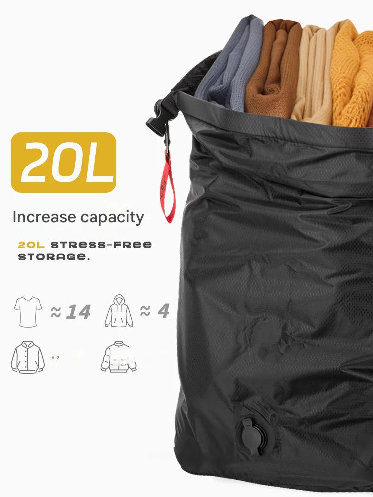 Sac de rangement à Compression sous vide, Portable, grande capacité, étanche, sac à bagages, sac à vêtements, anti-poussière, voyage d'affaires