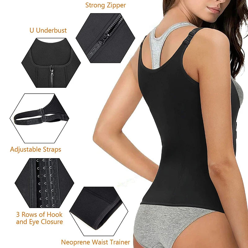 Corset d'entraînement à la taille pour femme, ceinture de sport amincissante, gaine en néoprène, haut précieux de sauna