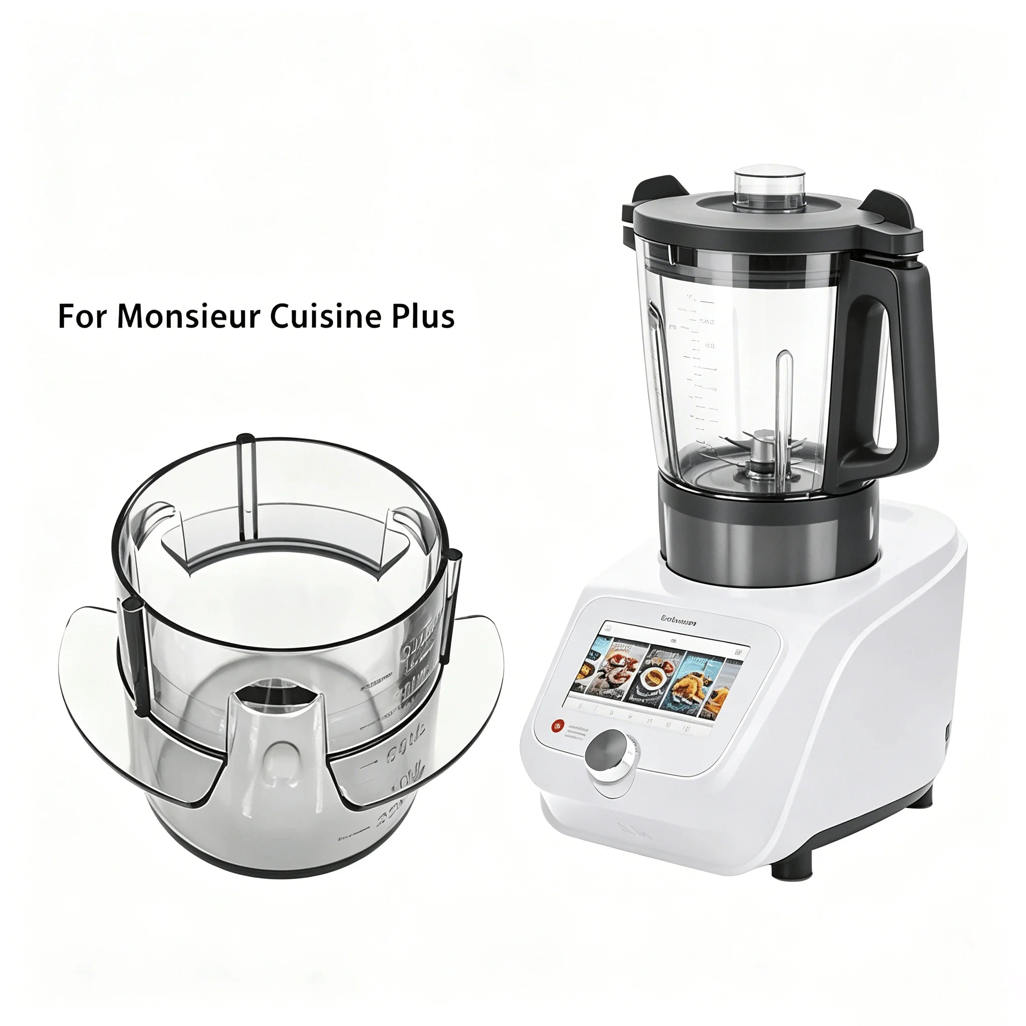 Gobelet doseur de 100 ml avec bouchon d'étanchéité, couvercle précis pour liquides et poudres compatible avec Monsieur Cuisine Connect Smart Edition