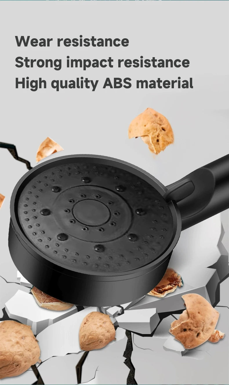 6 Modes Pression Boost Tête De Douche Multifonction Réglable Grande Douche D'eau Buse Massage Salle De Bains Accessoire