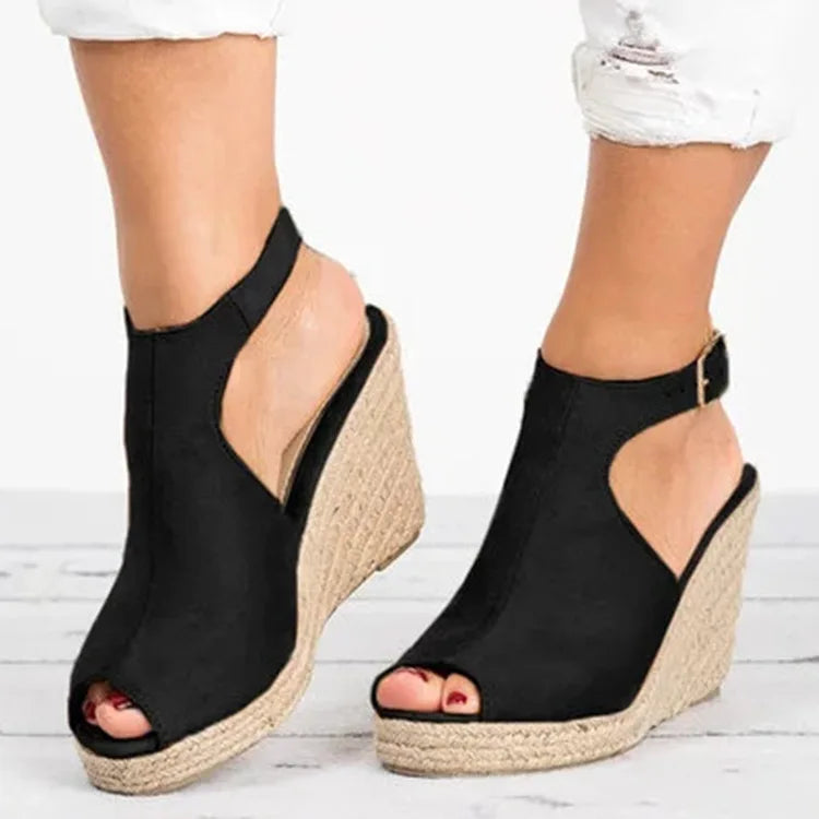 Sandales à Talons pour Femme, Espadrilles Confortables, Chaussures à Plateforme, Nouvelle Collection Été 2025